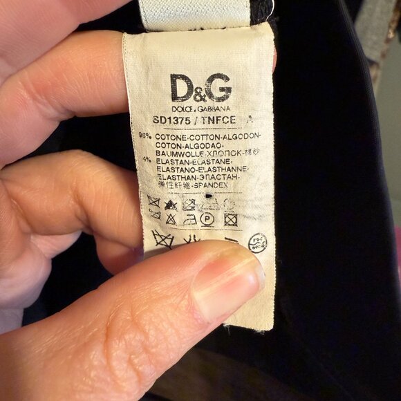 Dolce and Gabbana strapless black dress - Picture 5 of 9